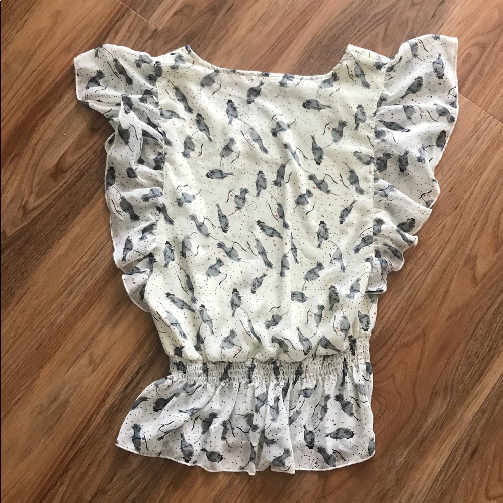 DONATED! Darling Forever 21 Bird Shirt 🐦 - Picture 6 of 8